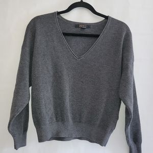 XS V Neck Long Sleeved Easy Pullover Sweater FOREVER 21